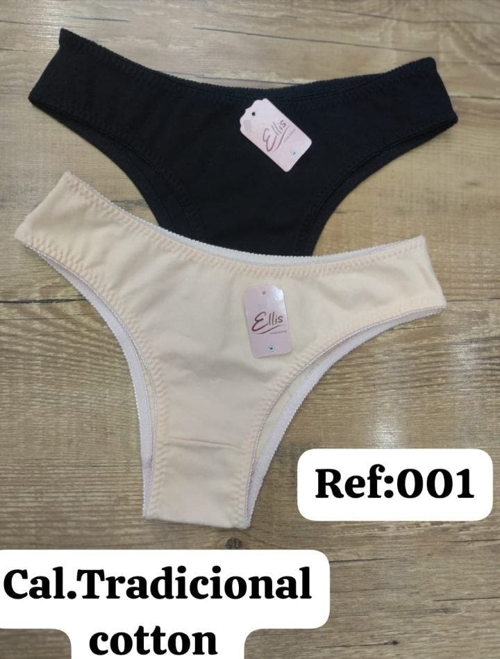Calcinha Tradicional Cotton Ref. 001