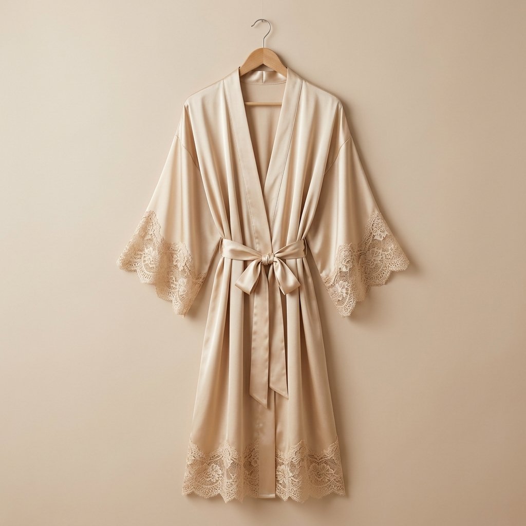 Robe Seda Champagne Luxo
